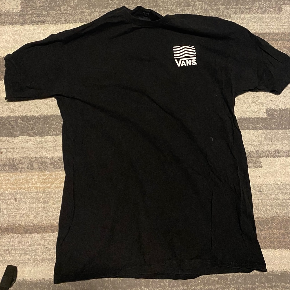 Black Vans T-Shirt Mens Large
